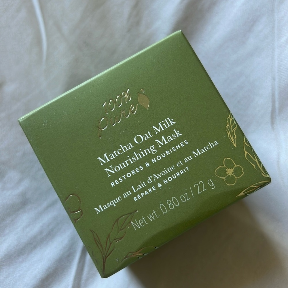 100% Pure Matcha Oat Milk Nourishing Mask